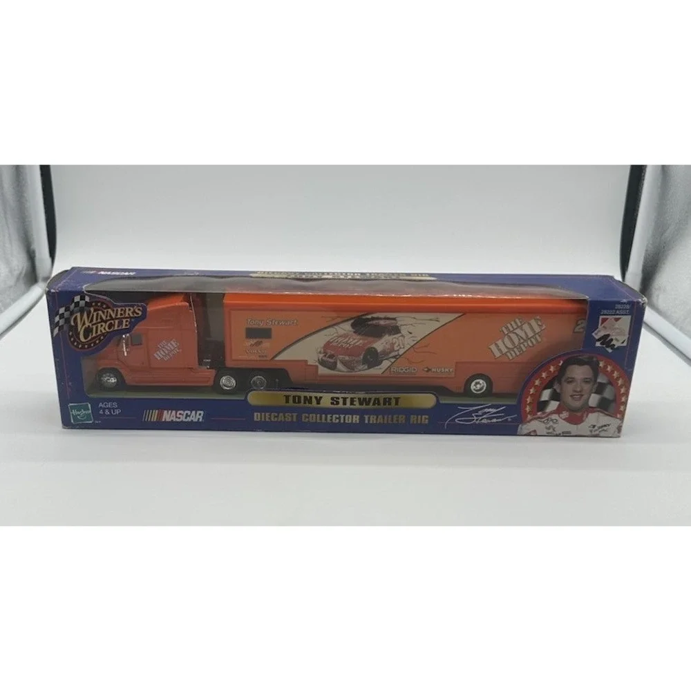 WINNERS CIRCLE TONY STEWART #20 HOME DEPOT NASCAR TRAILER RIG SEALED